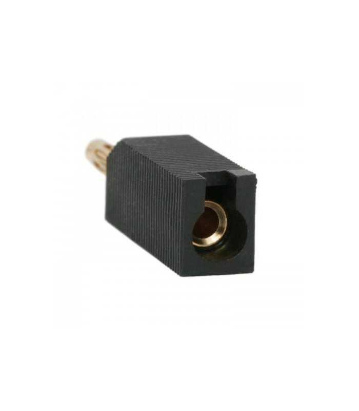 mufa banana tata neagra contact aurit cablu 4mm 1