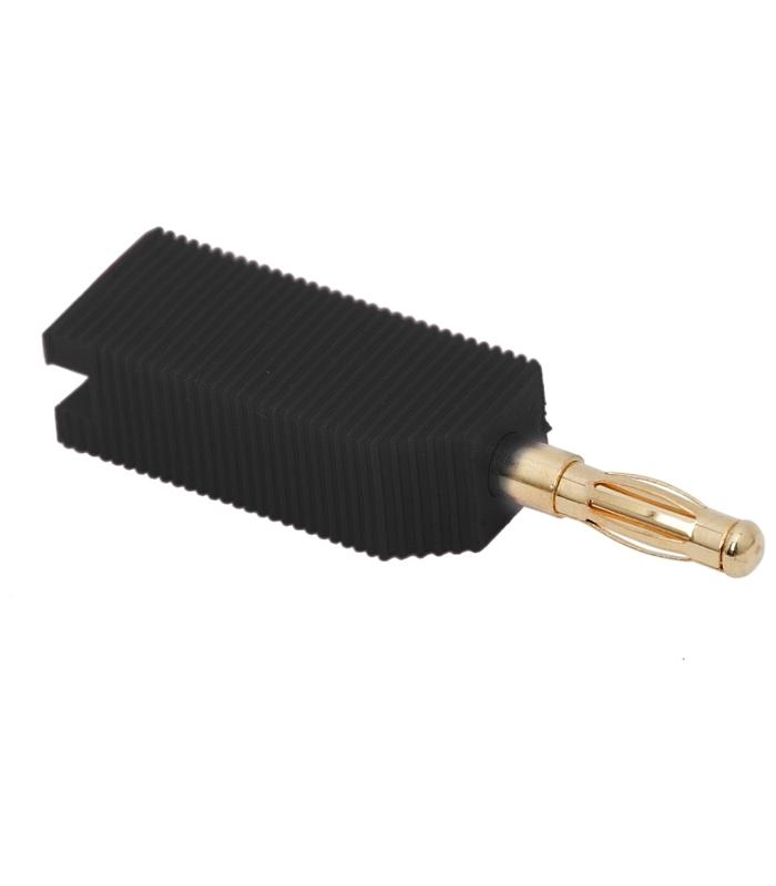 Mufa banana tata neagra contact aurit cablu 4mm