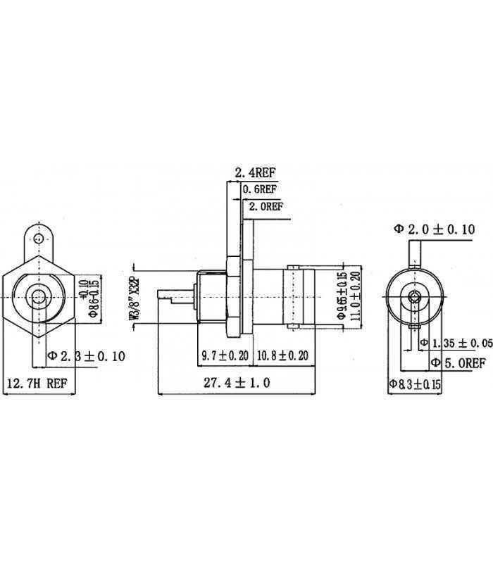 mufa bnc soclu mama lipire pentru montare pe panou 3