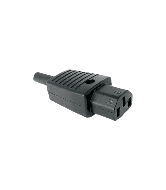 mufa ca 10a 250vac c13 mama tip pc cu protectie cablu montare pe fir 1