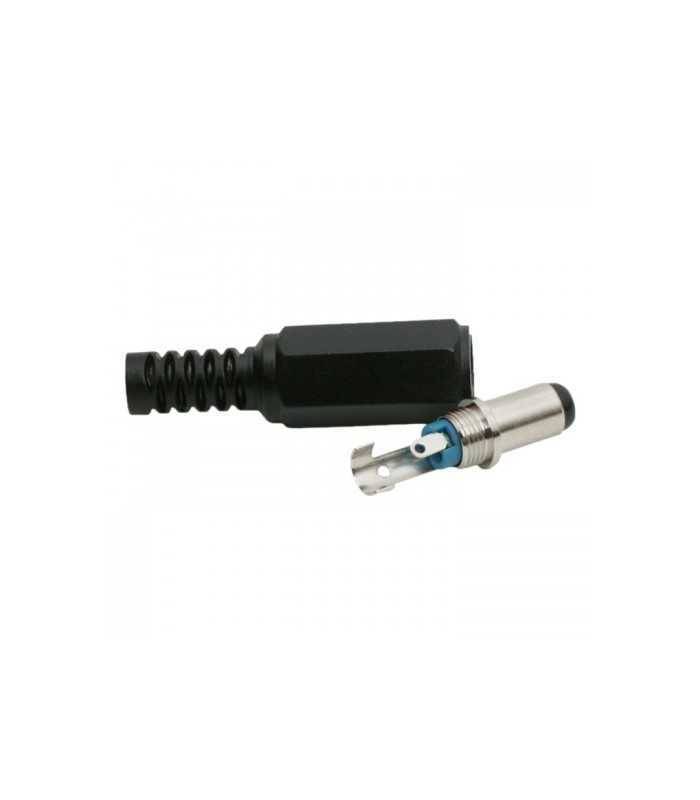 mufa dc 21x55mm tata pin 9mm cu protector cablu goobay 3