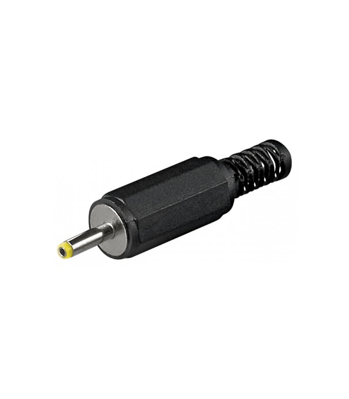 Mufa DC 2.4x0.7mm tata cu protector cablu Goobay