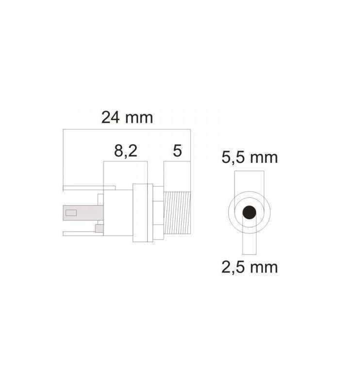 mufa dc mama montabil panou 55x25 mm 05158 1