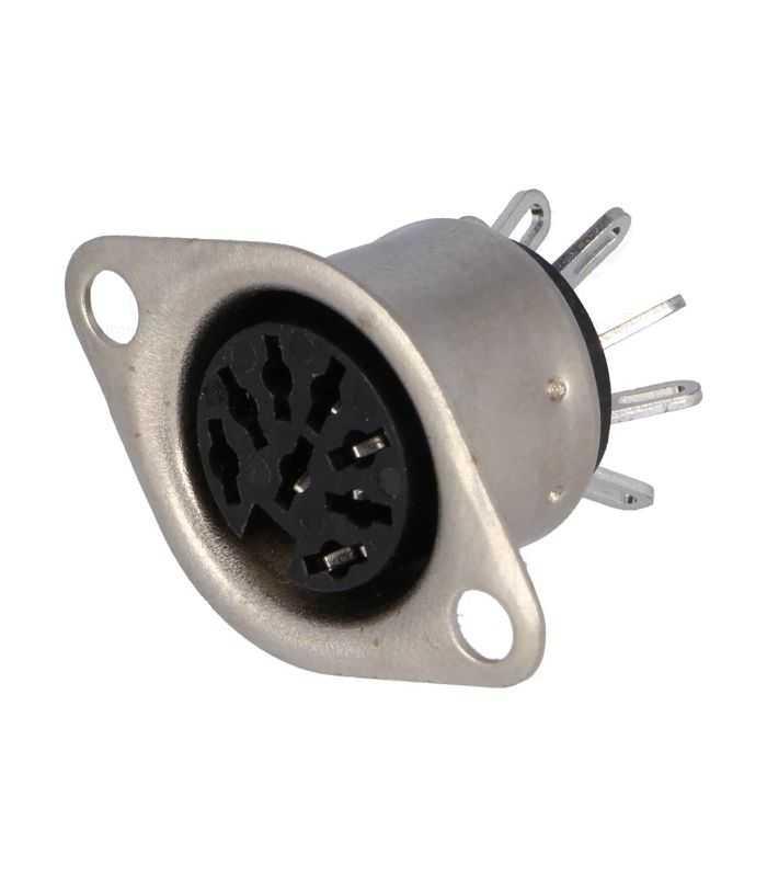 Mufa DIN 8 pini mama cu lipire HIRSCHMANN 930345200 MAB 8S