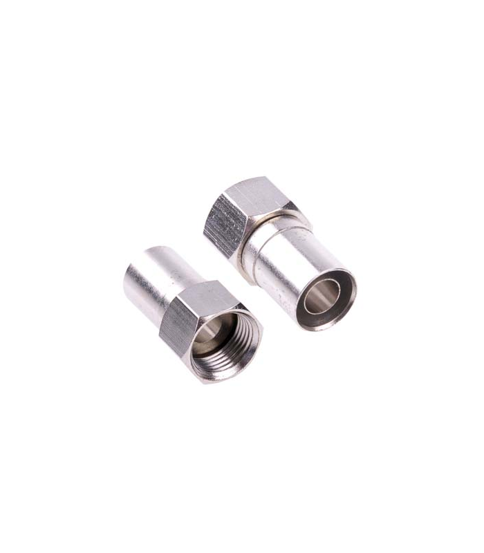 Mufa F compresie pentru cablu coaxial cu diametrul de 6.8mm