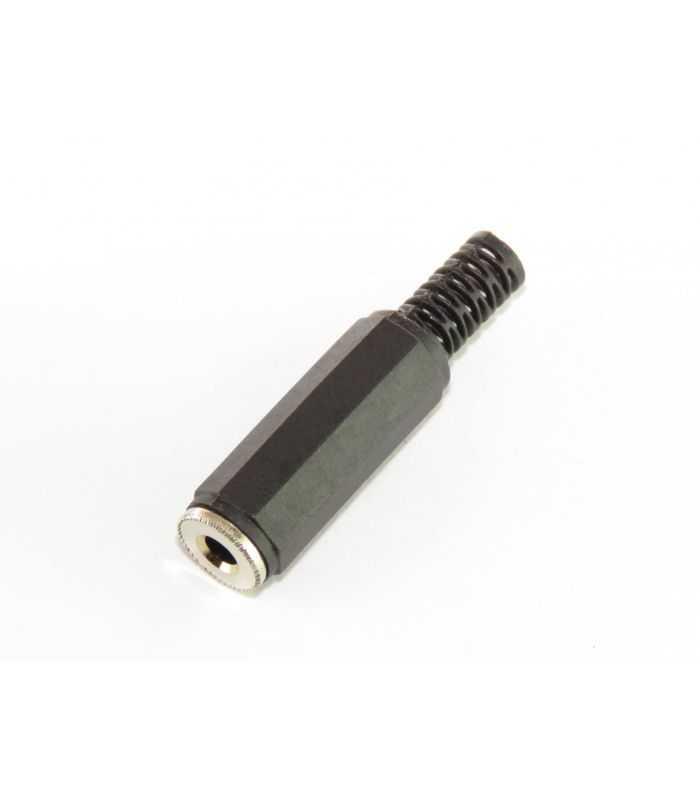 Mufa Jack 3.5 mm mama mono cu manson drept pe cablu JC-121