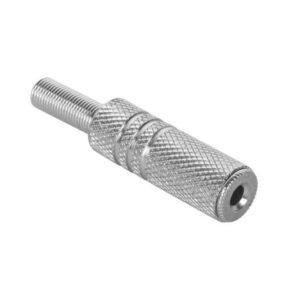 Mufa Jack 3.5 mm mama stereo metal pe cablu