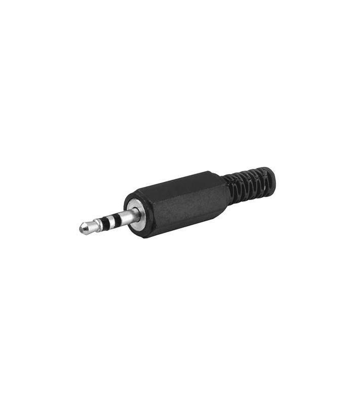 Mufa Jack 3.5 mm stereo tata cu protectie cablu din plastic Goobay