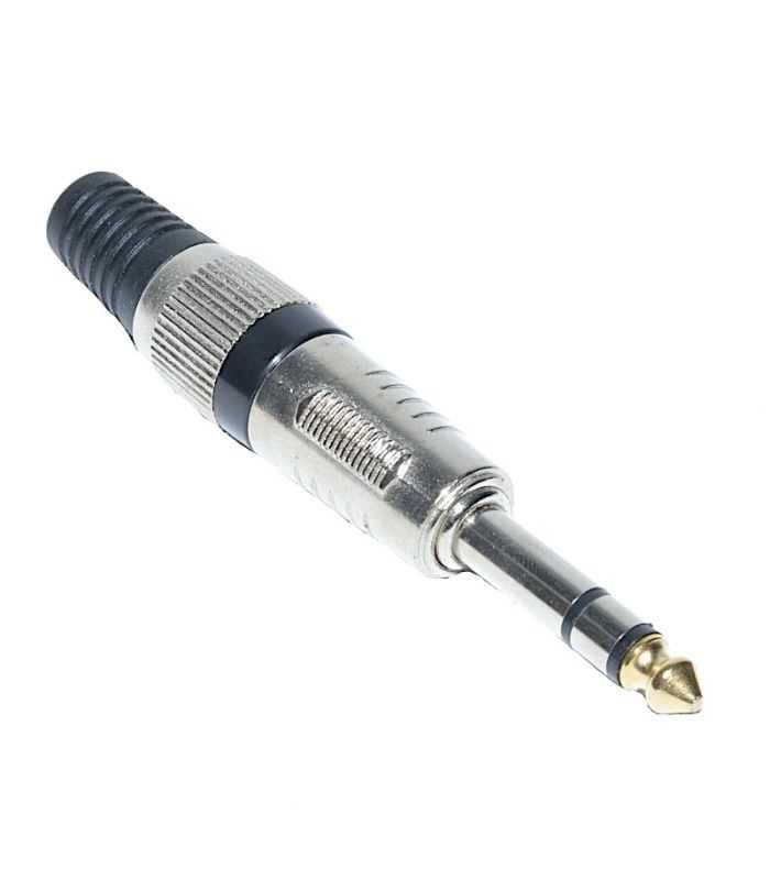 Mufa Jack 6.35 mm stereo tata cu varf aurit