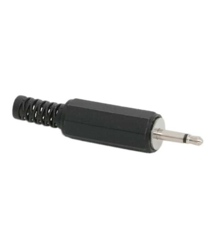 mufa jack audio 25 mm mono tata cu protectie cablu plastic goobay 2