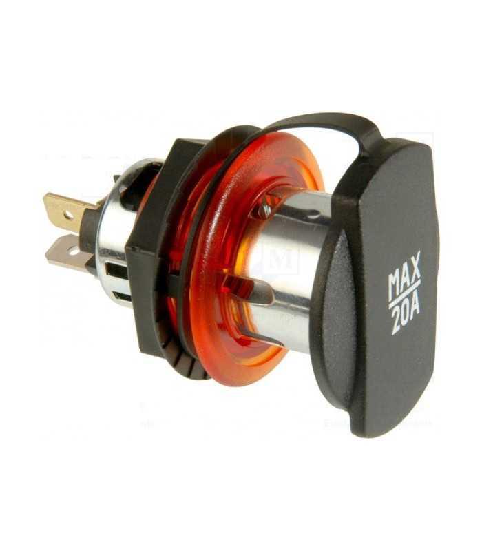 Mufa mama bricheta auto x1 20A 12÷24VDC PRO CAR 68140810