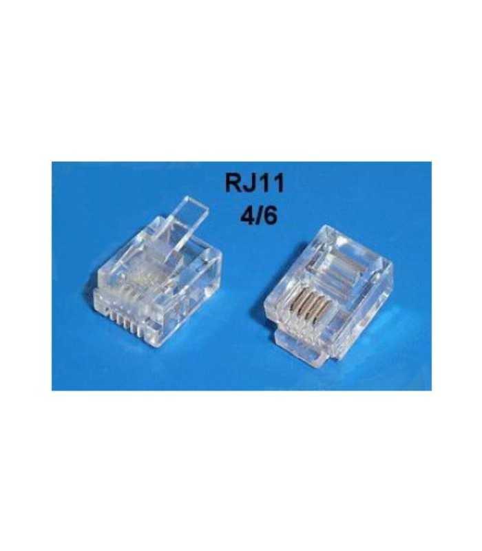 mufa modulara telefon rj11 4 6 6p4c pentru cablu plat 2