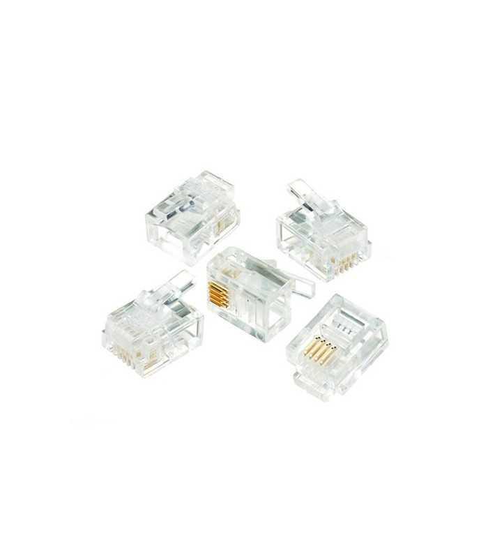 Mufa modulara telefon RJ11 4/6 (6P4C) pentru cablu plat