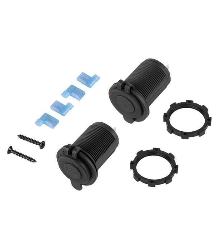 mufa montaj auto cu 2x usb 3100mah si 1x bricheta mama 1