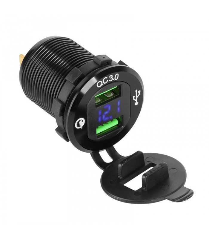 Mufa montaj auto incarcare 2x USB QC3.0 Peiying