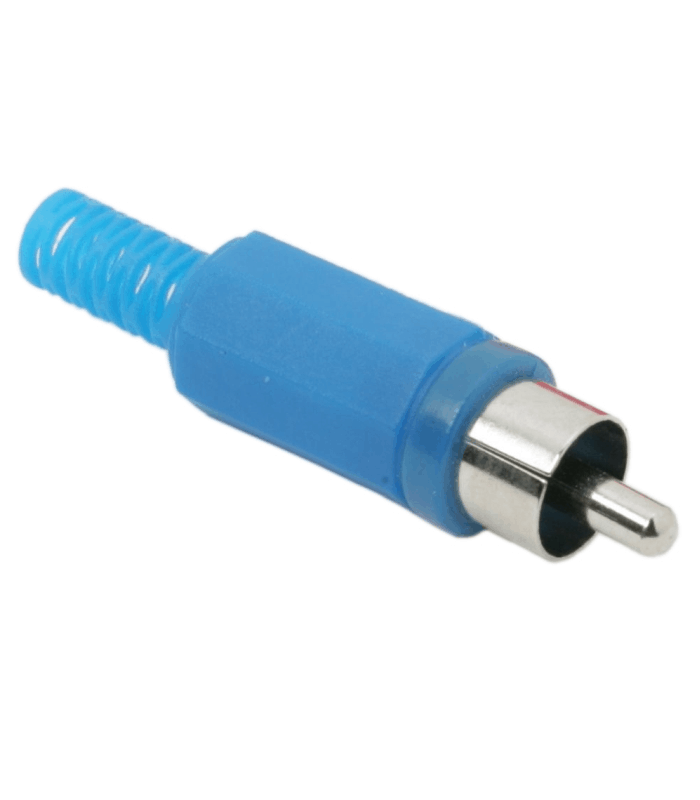 Mufa RCA tata executie din plastic albastru