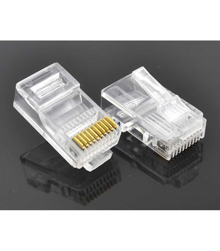 mufa rj50 tata 10 pini 10p10c pe cablu idc de crimpat encitech rj48 10p10cr 1