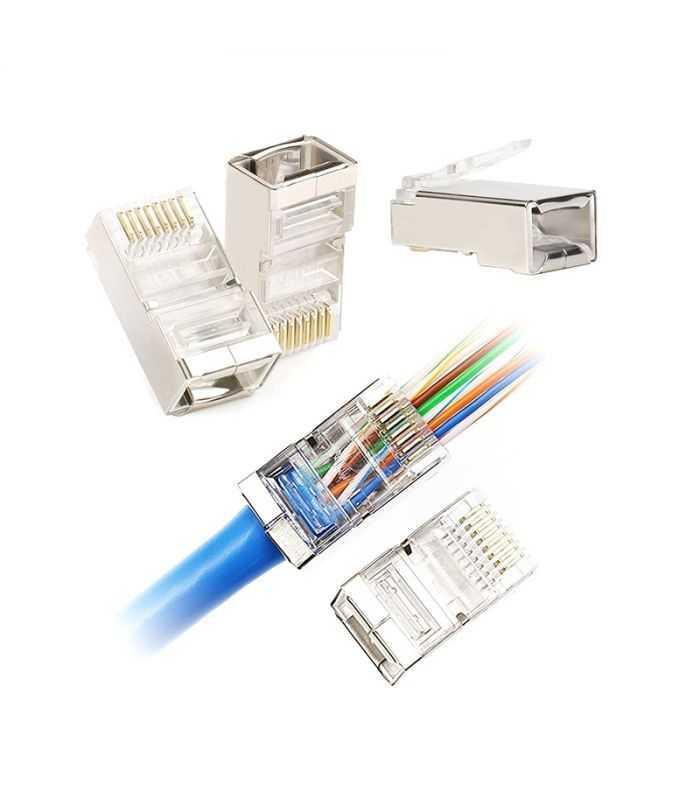 Mufa tata RJ45 8P8C Cat6e FTP ecranata PASS THROUGH EUROKOMP E5944 TEL0074