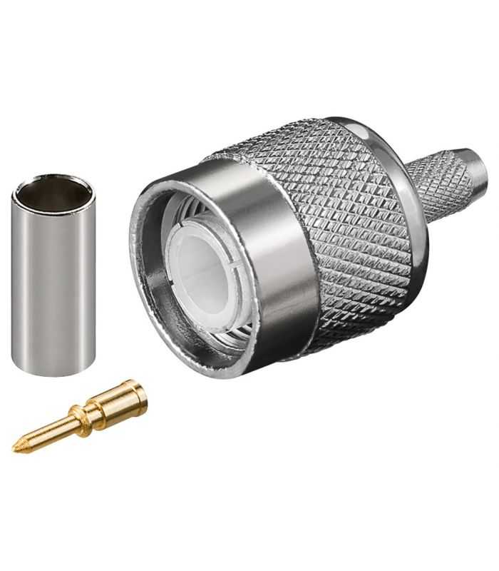 Mufa TNC tata cu sertizare pentru cablu RG58 Goobay