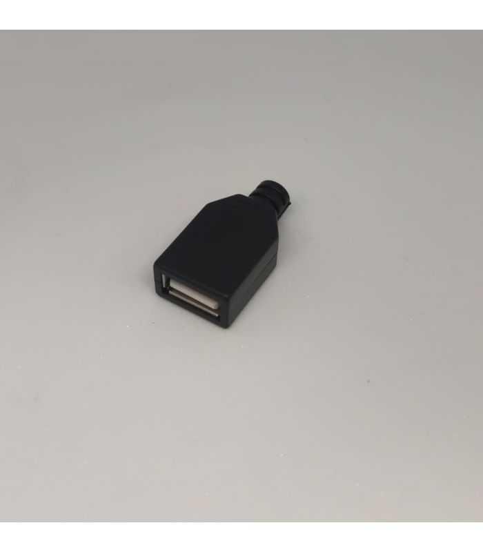 Mufa USB (2.0) TIP A mama pe cablu carcasa plastic negru