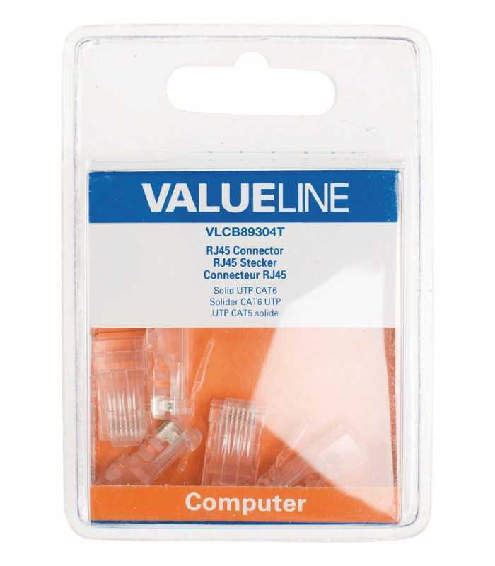 mufe cat6 utp rj45 solid pvc transparent 5buc valueline 3
