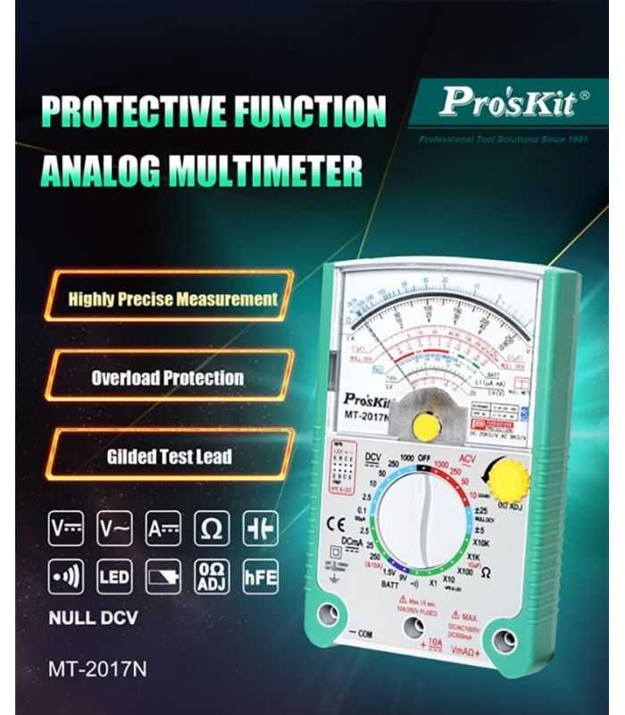 Multimetru Analogic Cu Functie De Protectie Proskit Mt 2017n