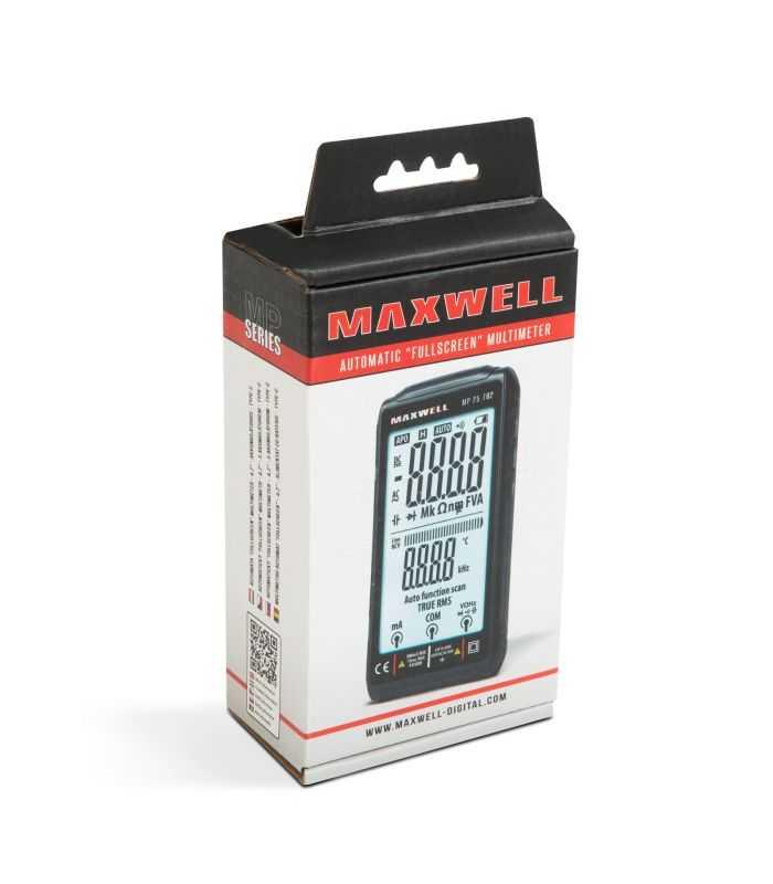 Multimetru Automat Fullscreen 42 Cu Acumulator Type C Maxwell