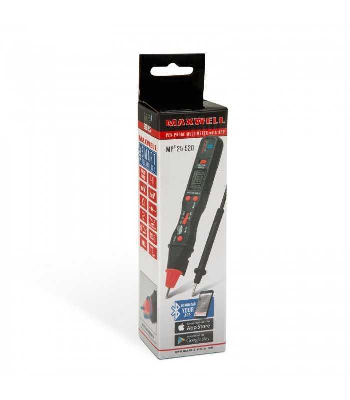 multimetru digital smart cu conexiune bluetooth model stilou maxwell 2
