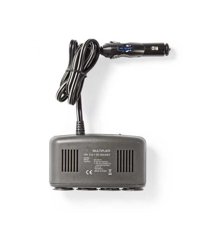 multiplicator bricheta auto nedis cu 4 iesiri 12v max 10a 1