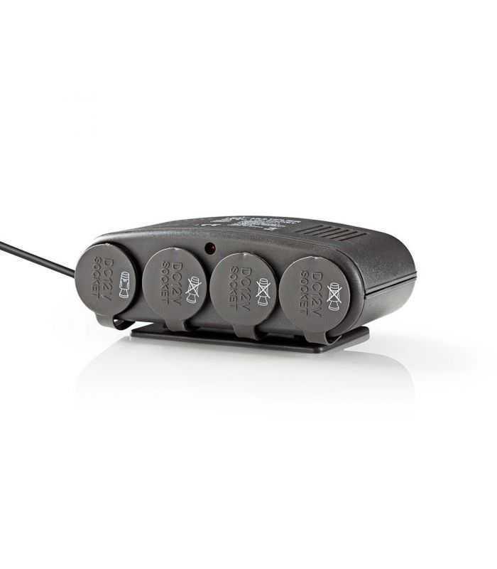 multiplicator bricheta auto nedis cu 4 iesiri 12v max 10a 2