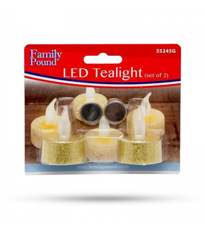 opait cu led aurit iluzie de flacara cu baterii incluse 2buc 1