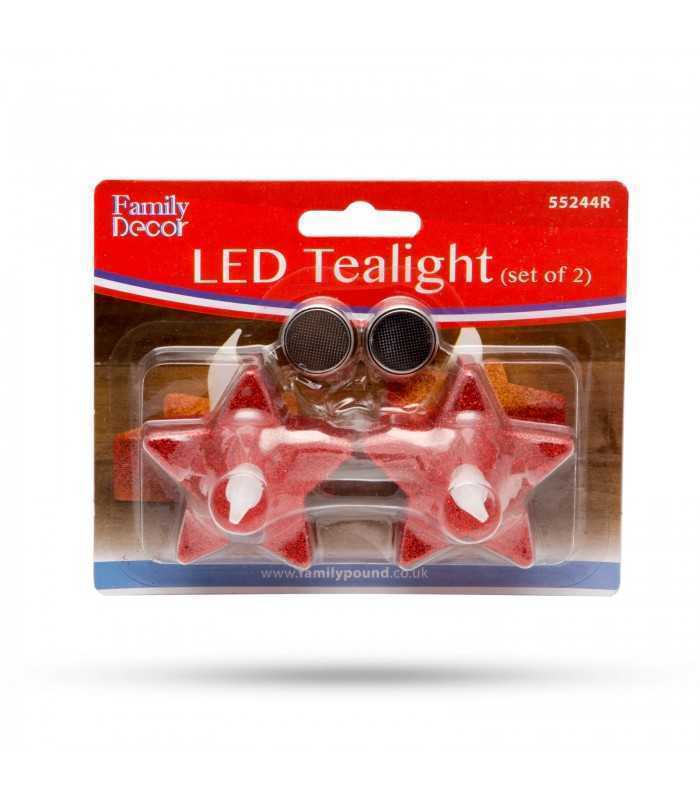 opait cu led stea cu efect flacara suport rosu baterii incluse 2buc 1