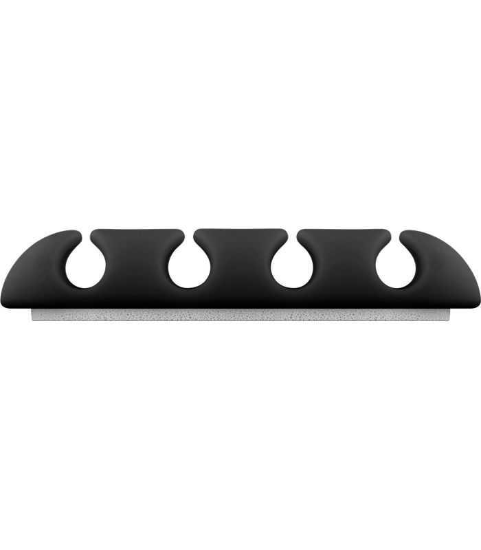 Organizator cabluri 4 sloturi negru set 2buc Goobay 70406 15 Organizator Cabluri 4 Sloturi Negru Set 2buc Goobay 70406