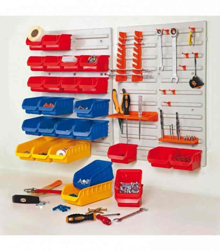 Organizator de perete cu 43 piese 840 mm x 590 mm x 20 mm HANDY 10944