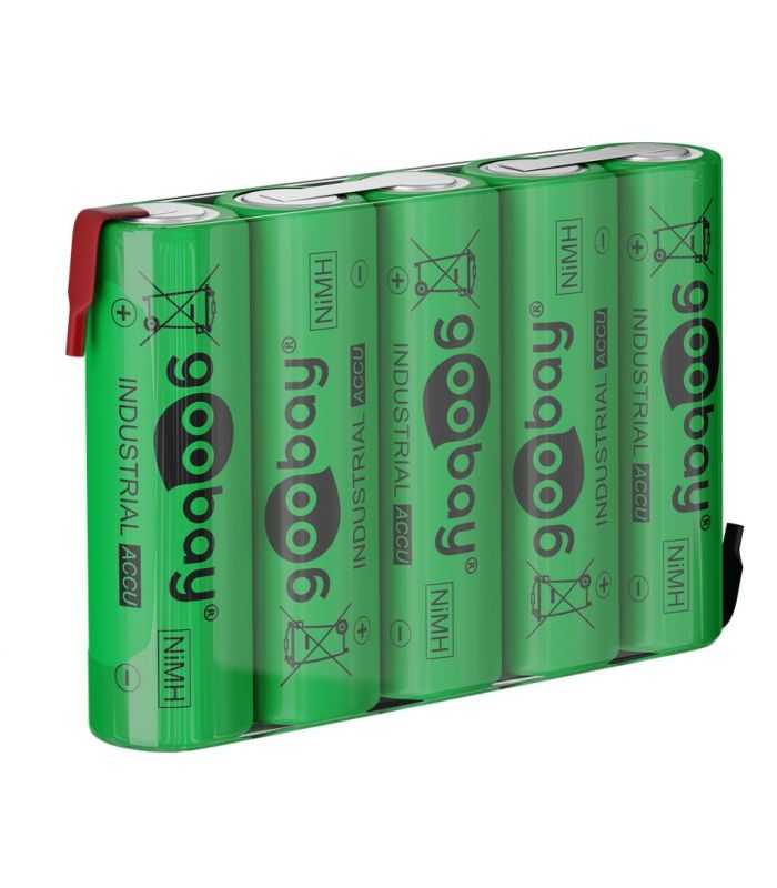 Pachet acumulatori 5x AA 2100mAh 6V Nickel-metal hybride NIMH Goobay