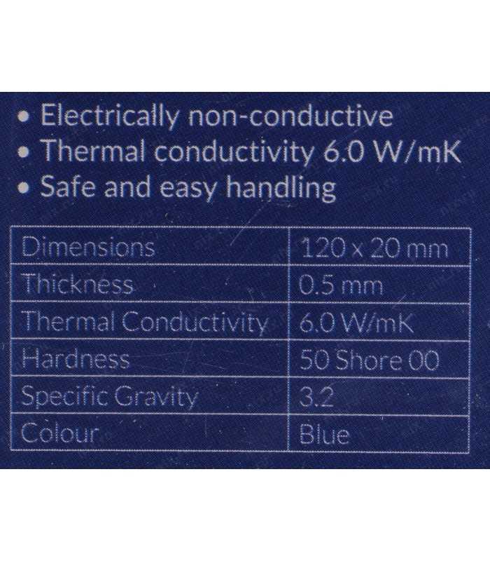 pad termic arctic 6w mk grosime 05mm 120x20mm set 2buc 1
