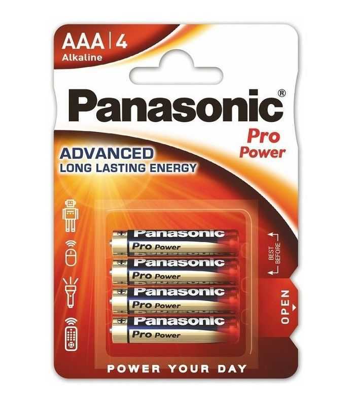 Panasonic baterii alcaline AAA (LR3) Pro Power 4buc LR03PPG/4BP