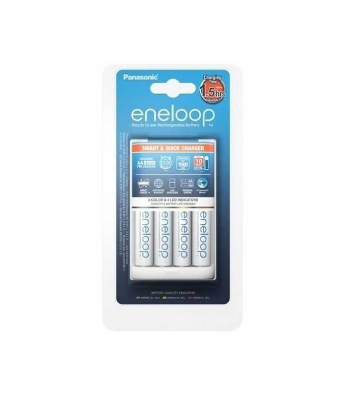 Panasonic Eneloop Incarcator Smart & Quick include 4x AA R6 1900mA K-KJ55MCC40E