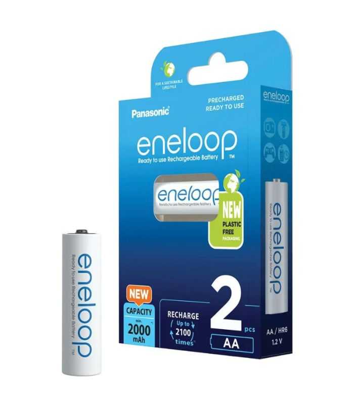Panasonic Eneloop Set Acumulatori Ni Mh Aa R6 2000ma 2100 Cicluri 2buc Bk 3mcde 2be 5410853064176