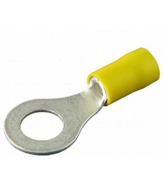 Papuc inel electric izolat 6.4mm galben 1buc Nedis
