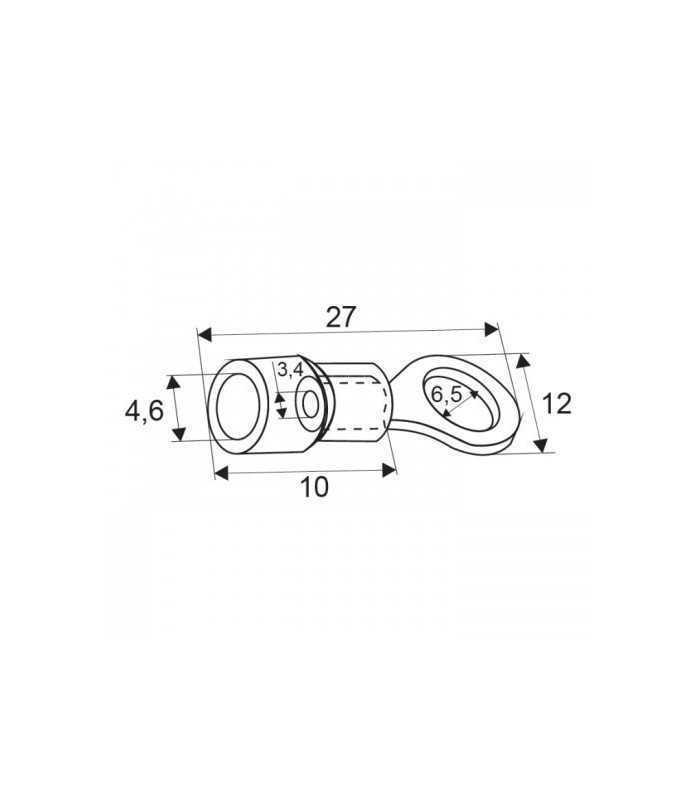 papuc izolat inel 65 23mm albastru 1