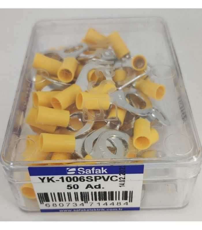 Papuc ochi izolat galben 4.0-6.0mm2 M10 Safak YK-1006SPVC
