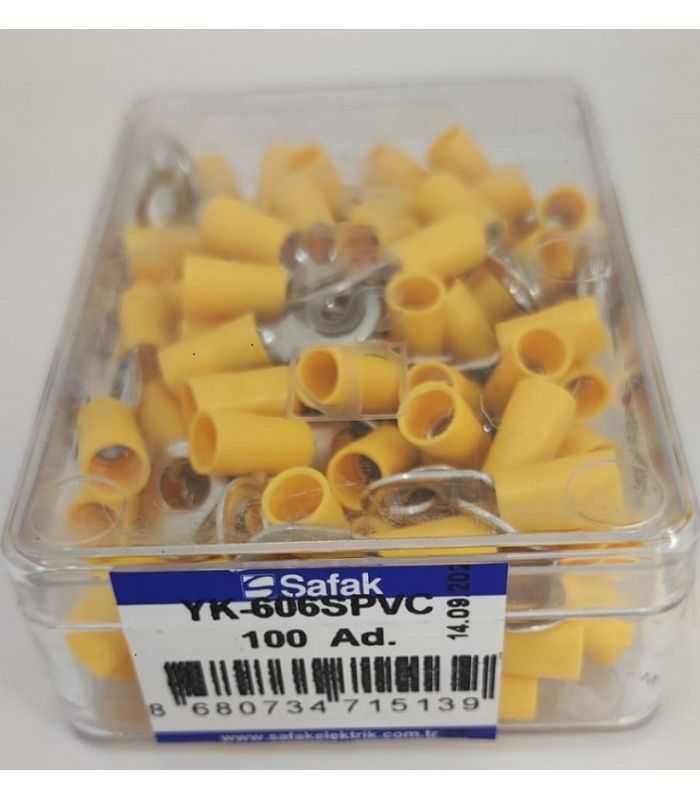 Papuc ochi izolat galben 4.0-6.0mm2 M6 Safak YK-606SPVC