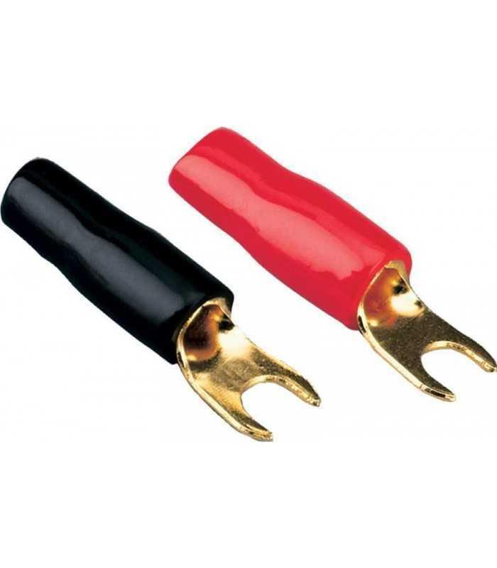 Papuc Terminal tip furca 10mm2 M4 aurit izolat rosu ACV 30.4410-02