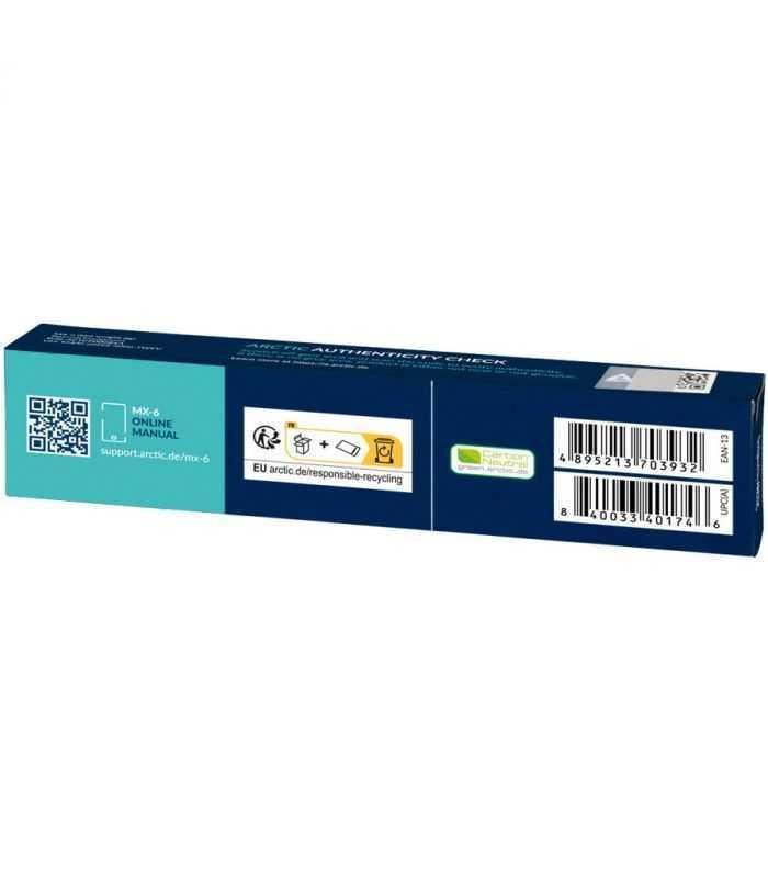 Pasta Termoconductoare 8 Grame 56w Mk Arctic Mx 6 Mx6 Actcp00081a