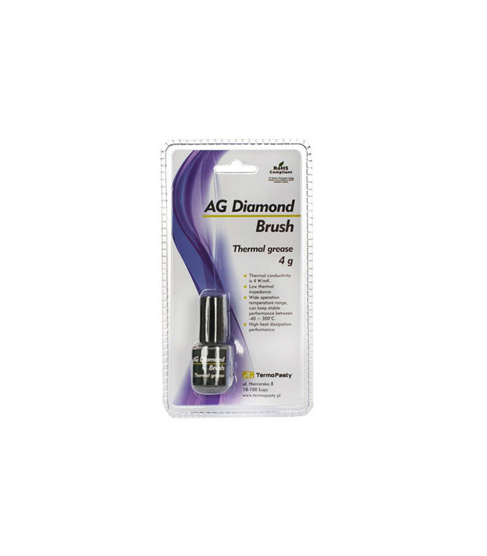 pasta termoconductoare ag diamond brush 4 w mk 4grame ag termopasty 1