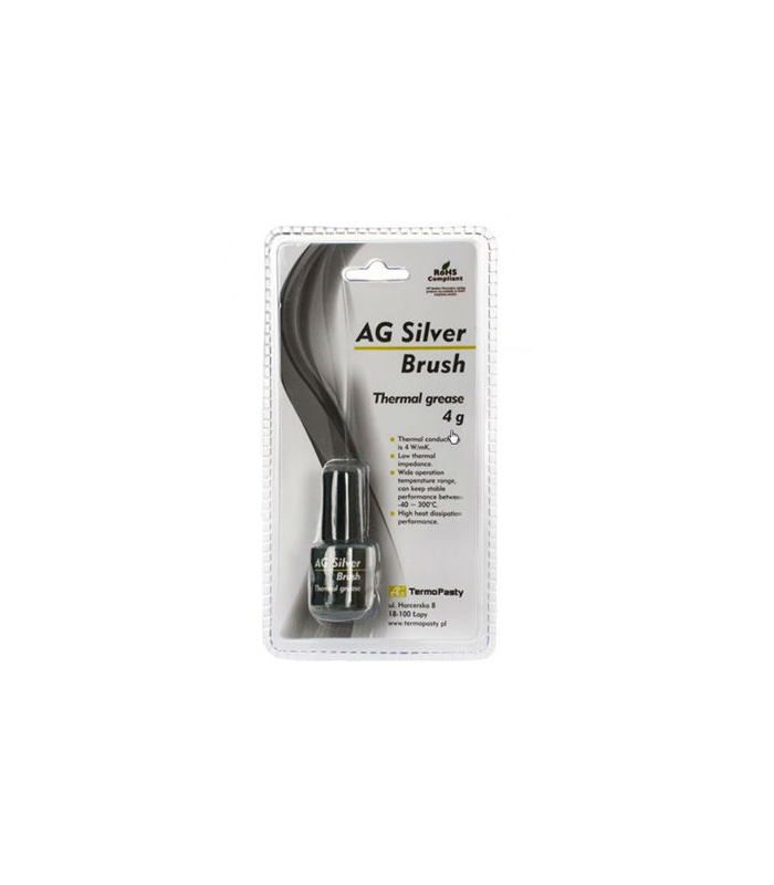 pasta termoconductoare ag silver brush 4 w mk 4grame ag termopasty 1