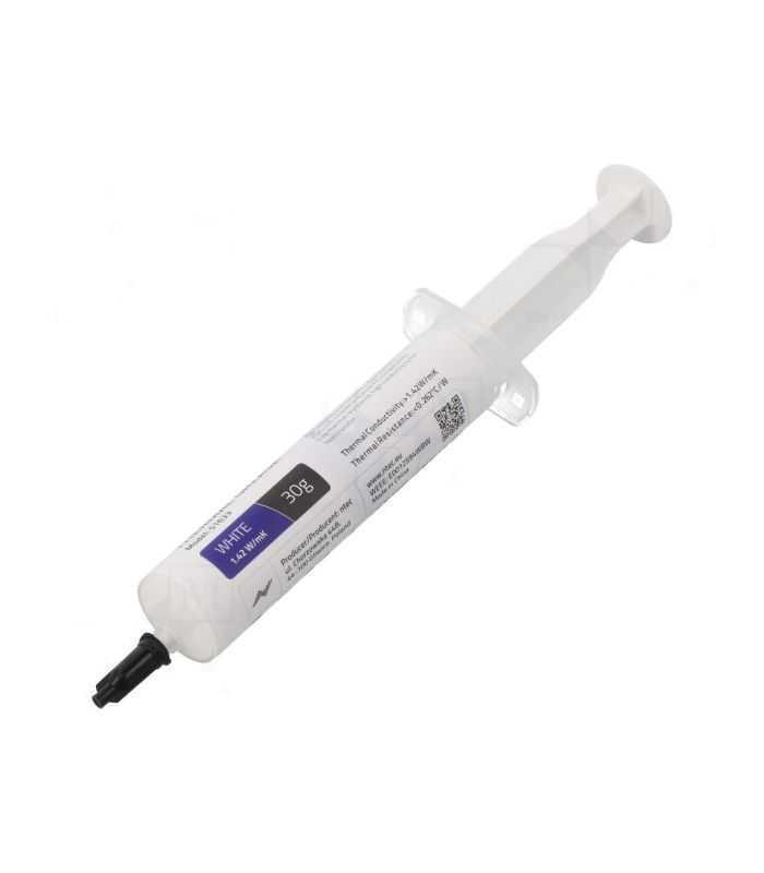 Pasta termoconductoare alba 1.42W/mKmax.0.249C/W 30g QOLTEC-51633