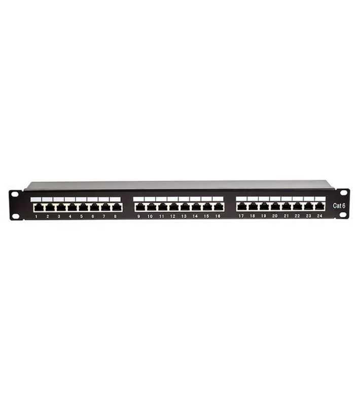 Patch Panel 24 Porturi Rj45 Ftp Cat5e Montabil In Rack 19 1u Sertizare Krone 110 Pbpp33