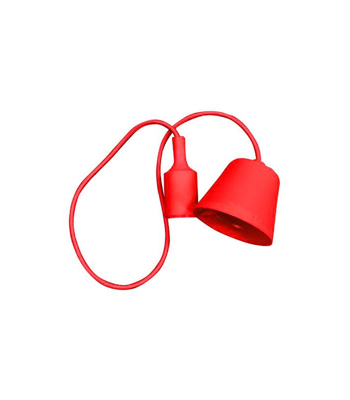 Pendul tavan rosu E27 1m V-TAC